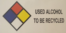 Label - "Alcohol To Be Recycled"